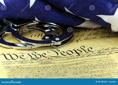 Fourth Amendment To The United States Constitution Royalty Free Stock