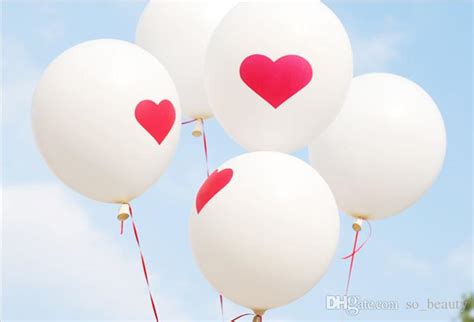Latex Red Heart Balloons Round Balloon Party Wedding Happy