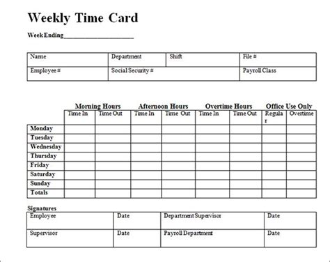 Maybe you would like to learn more about one of these? Free Templates | Forms: Employee Time Card Template Excel