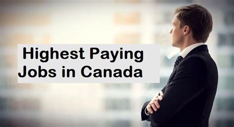 Highest Paying Jobs In Canada 2020 High Paying Jobs Paying Jobs Job
