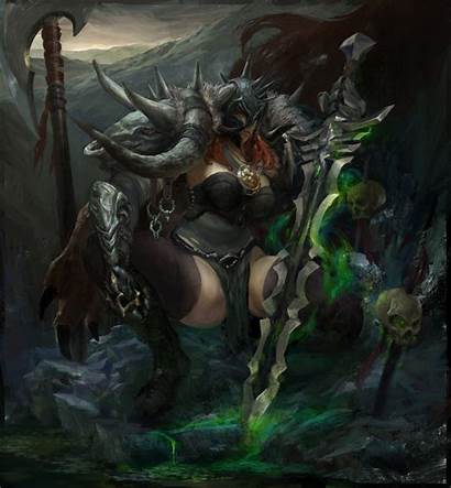 Barbarian Diablo Fantasy Dragon Mythical Character Jungle