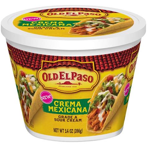 In latin cuisine, there are a number of different kinds of cultured. Old El Paso Crema Mexicana Sour Cream | Hy-Vee Aisles ...