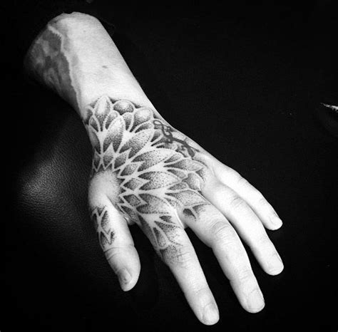 Dotwork Mandala Flower On Hand By Alex Treze Mandala Tattoo Design