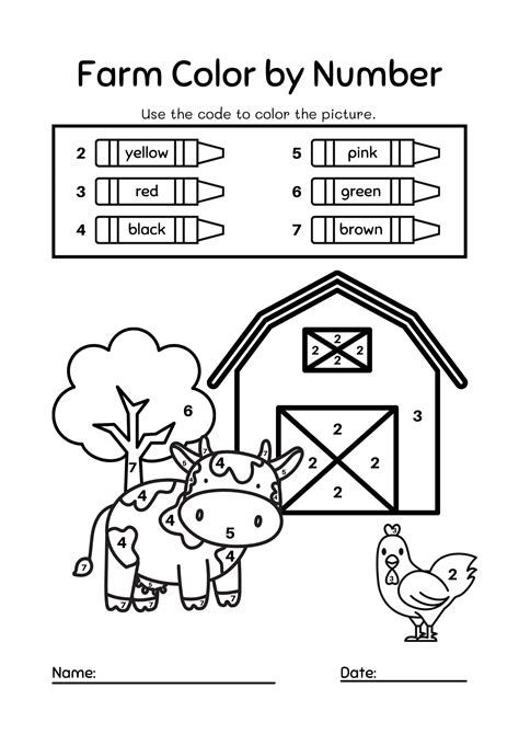 9 Sets Of Farm Coloring Pages Free Farm And Animals Worksheets