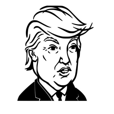 Hot Sales Donald Trump Head Sticker Vinyl President Trump Decals