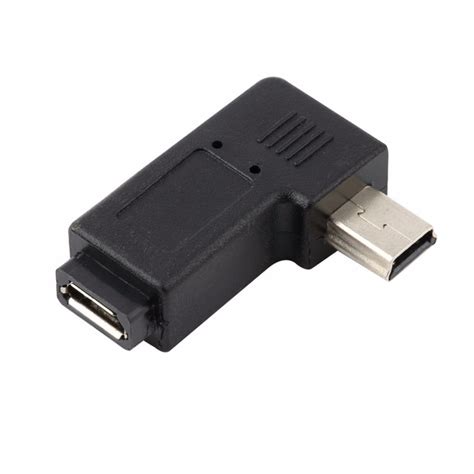 Pc Pin Male To Usb Micro Pin Female Adapter Converter Degree Angle Right Adapter