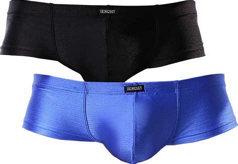 Buy Ikingsky Men S Cheeky Thong Underwear Sexy Mini Cheek Boxer Briefs