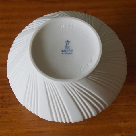 Ak Kaiser White Bisque Porcelain Vase Relief Decor Bavaria Etsy