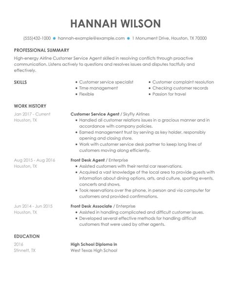 +300 resume samples/examples from various industries and professions showing a range of resume formats. Customize Our #1 Customer Representative Resume Example