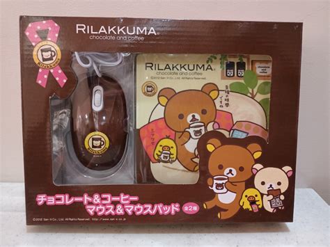 Rilakkuma Japan Original Mouse And Mouse Pad Set Computers And Tech