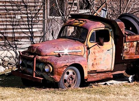 rusty old truck by kathy b farm trucks new trucks pickup trucks junk yard rusty cars