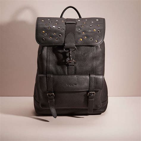 Coach Upcrafted Bleecker Backpack In Black Modesens