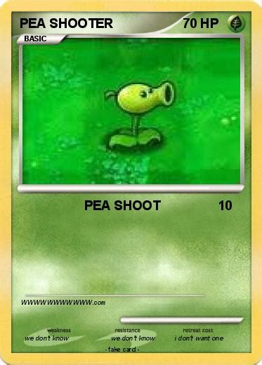 Pokémon Pea Shooter 30 30 Pea Shoot My Pokemon Card