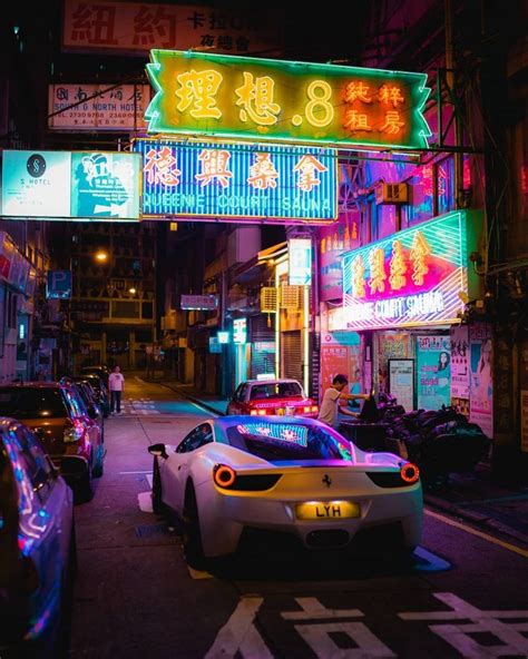 Stunning Cyberpunk Street Photography By Teemu Jarvinen Neon Car