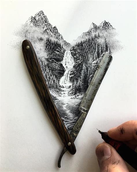 Nature Inspired Stippling Art Comprises Millions Of Hand