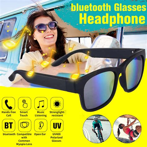 Smart Glasses Bluetooth Polarized Sunglasses Bone Conduction Headphone