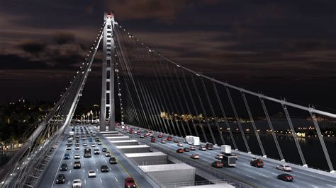 Oakland Bay Bridge Full Hd Wallpaper And Background Image