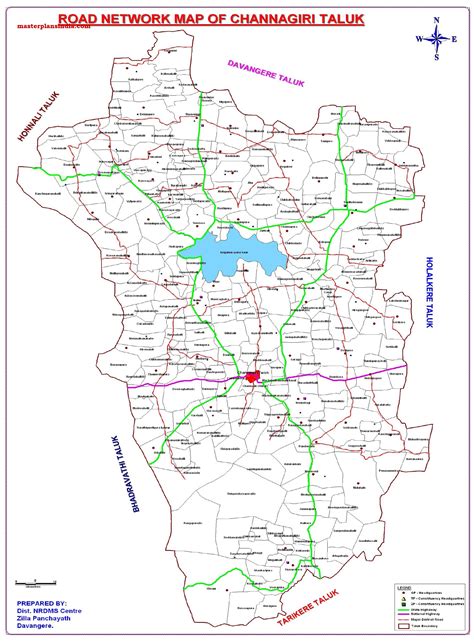 Home » maps » karnataka district map. Channagri Taluk Road Network Map PDF Download - Master Plans India