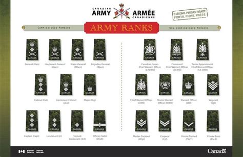 Army Ranks Canadian Army Military Ranks