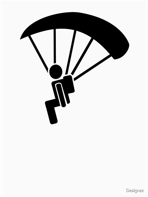 Skydiving Symbol T Shirt By Designzz Redbubble