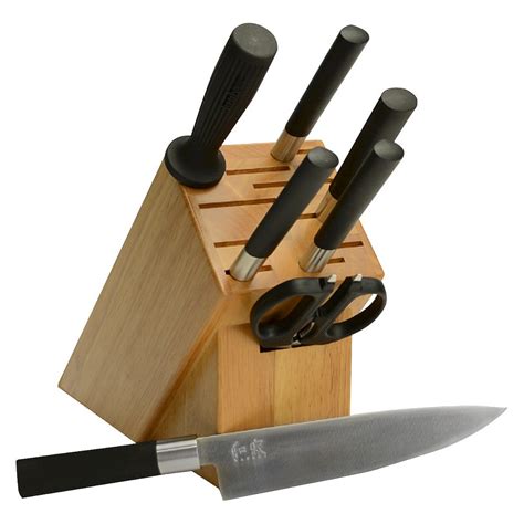 Kai Wasabi Black 8 Pc Block Set Knife Set Kitchen Kitchen Knife
