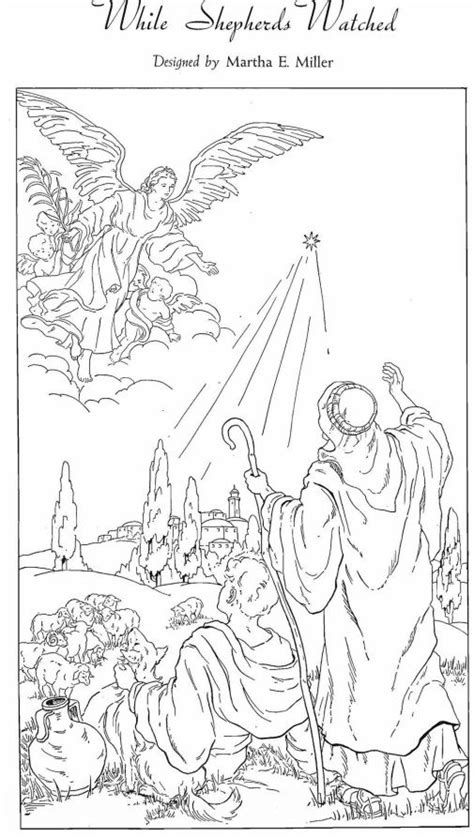 ️shepherds And Angels Coloring Pages Free Download