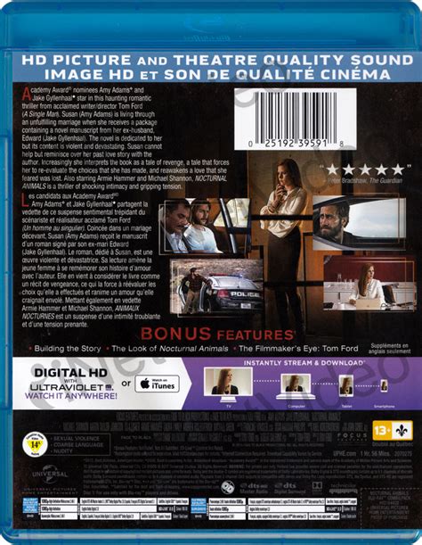 Nocturnal Animals Blu Ray Dvd Digital Hd Blu Ray Bilingual On
