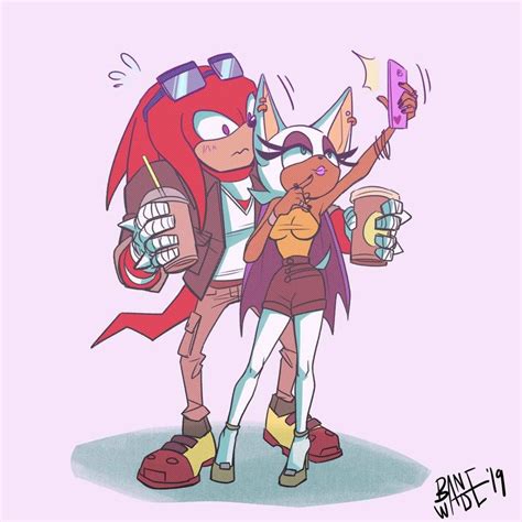 casual knuckles and rouge by dragonrider13025 on deviantart sonic fan characters rouge the
