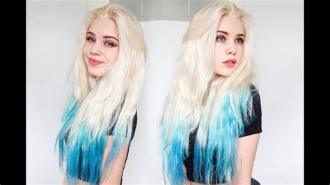 Make sure you follow the instructions on the dye packet, do patch tests and be safe. Blue/Turquoise Dip Dye Tutorial ft. VPfashion Extensions ...