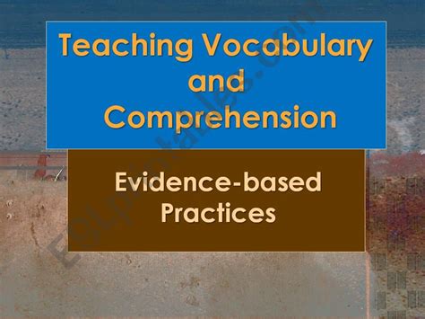 Esl English Powerpoints Vocabulary Teaching