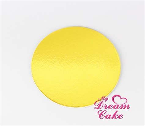 8 Inch Round Gold Cardboard Soft Cake Board My Dream Cakemy Dream Cake