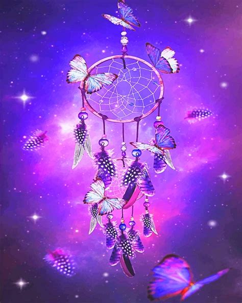 Dream Catcher With Butterflies New Paint By Number Paint By Numbers