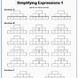 Simplifying Expressions 5th Grade Worksheet