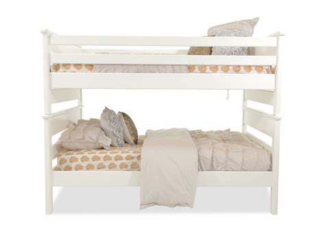 Featuring a ladder and guard rail for safety, and the ability to tilt the upper mattress for easy. Contemporary Youth Full Over Full Bunk Bed in White ...