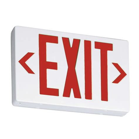 Lithonia Lighting 210lc6 Lighted Exit Sign Thermoplastic Indoor Led Red