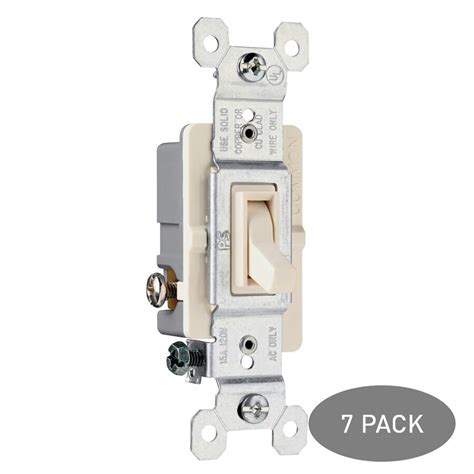 Legrand Pass And Seymour 15 Amp 3 Way Light Almond Framed Toggle