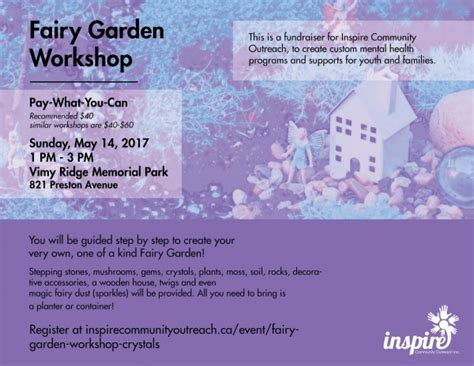 Past Fairy Garden Workshop With Crystals Inspire Community Outreach