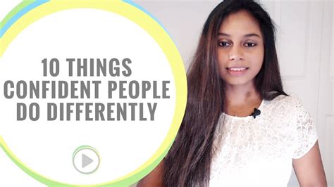 10 Things Confident People Do Differently Youtube
