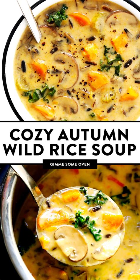 Cozy Autumn Wild Rice Soup Recipe Fall Comfort Food Soup Recipes