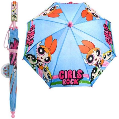 Cartoon Network The Powerpuff Girls Light Blue Toddler Umbrella 3d Handle