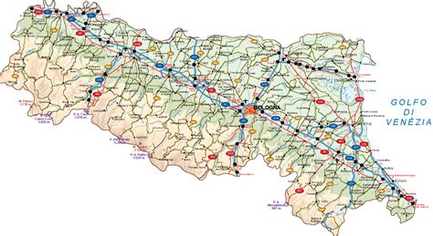 Emilia Romagna Vector Map | Digital Maps. Netmaps UK Vector Eps & Wall Maps