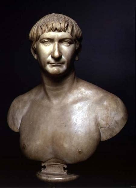 Portrait Bust Of Emperor Trajan 53 117 Roman As Art Print Or Hand