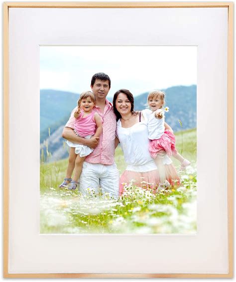 18 X 24 Gold Aluminum Picture Frame With Tempered Glass 12 X 18 M