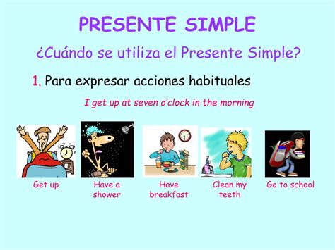 PPT PRESENTE SIMPLE PowerPoint Presentation Free Download ID