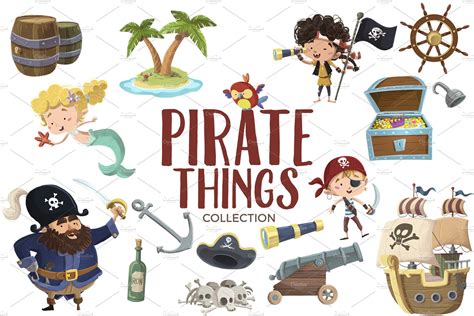 Pirate Things Collection Illustrations ~ Creative Market