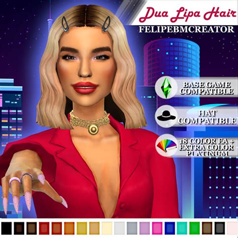 Sims 4 Dua Lipa Cc Hair Clothes And More All Sims Cc