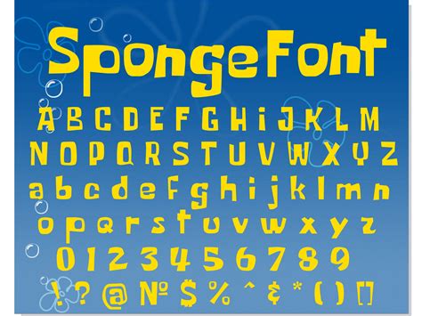 SpongeBob Font SVG Sponge Bob Font Otf Spongebob Letters S Inspire