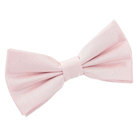 Blush Pink Shantung Pre Tied Thistle Bow Tie James Alexander