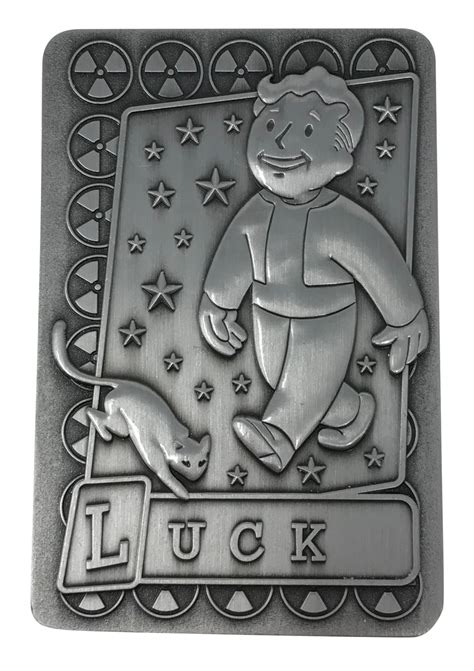 Fallout Replica Perk Card Luck At Mighty Ape Australia