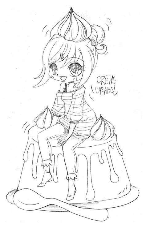 Creme Caramel Chiharu Commission Sketch By Yampuff On Deviantart